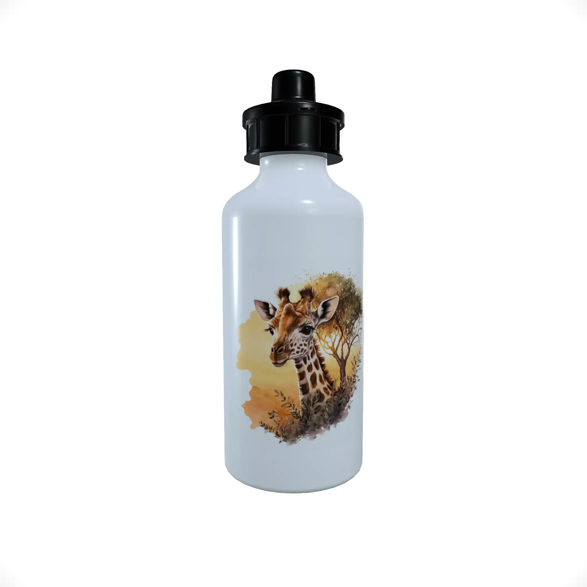 Giraffe Sports Bottle, Giraffe Water Bottle, Giraffe Bottle